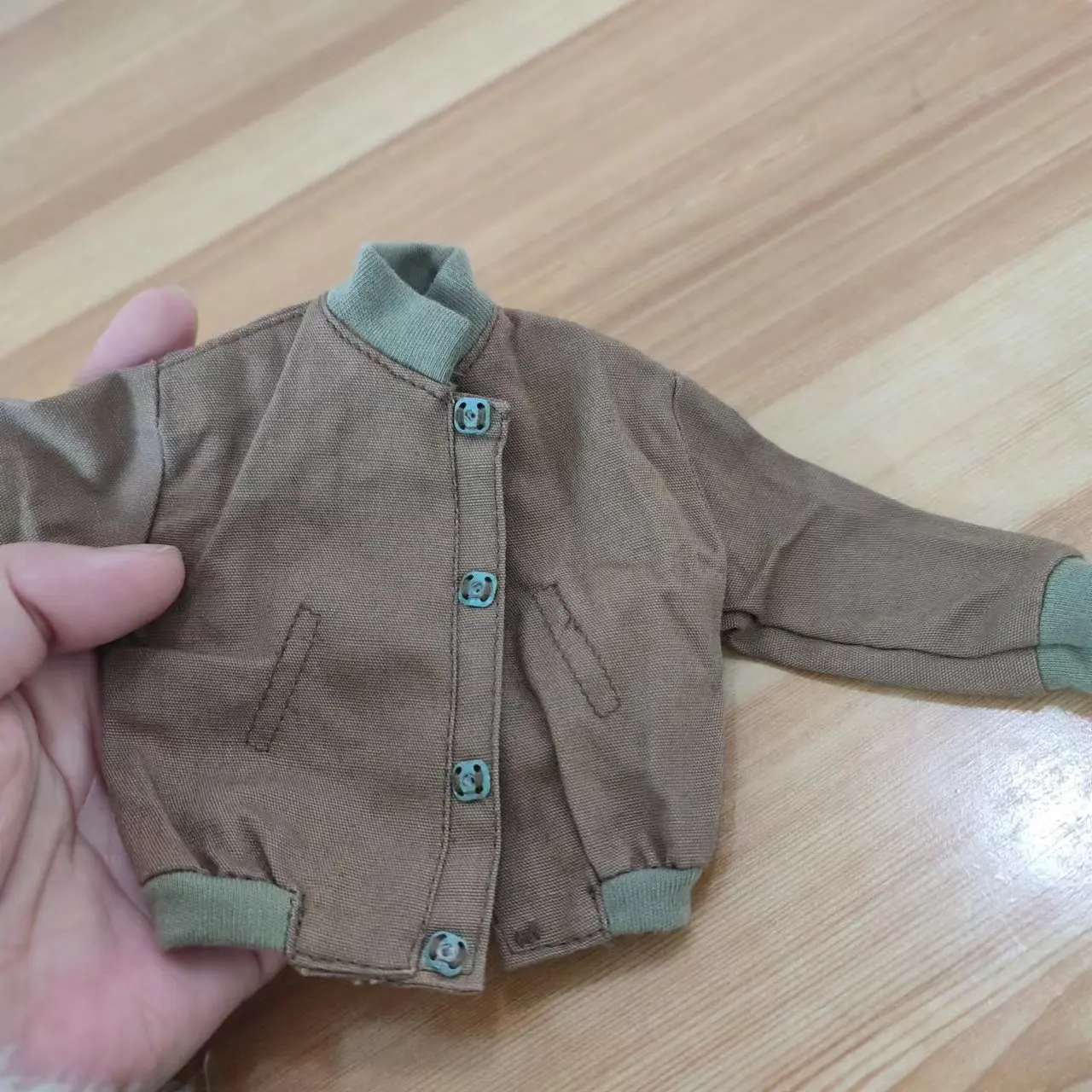 Mini Blindado Stand Collar Jacket com Botão Coberto, Fit 12 "Figura Soldado Corpo, Mini Brasão, Guerra II, EUA Figura Soldado, Hot Brinquedos, 1 6ª Escala