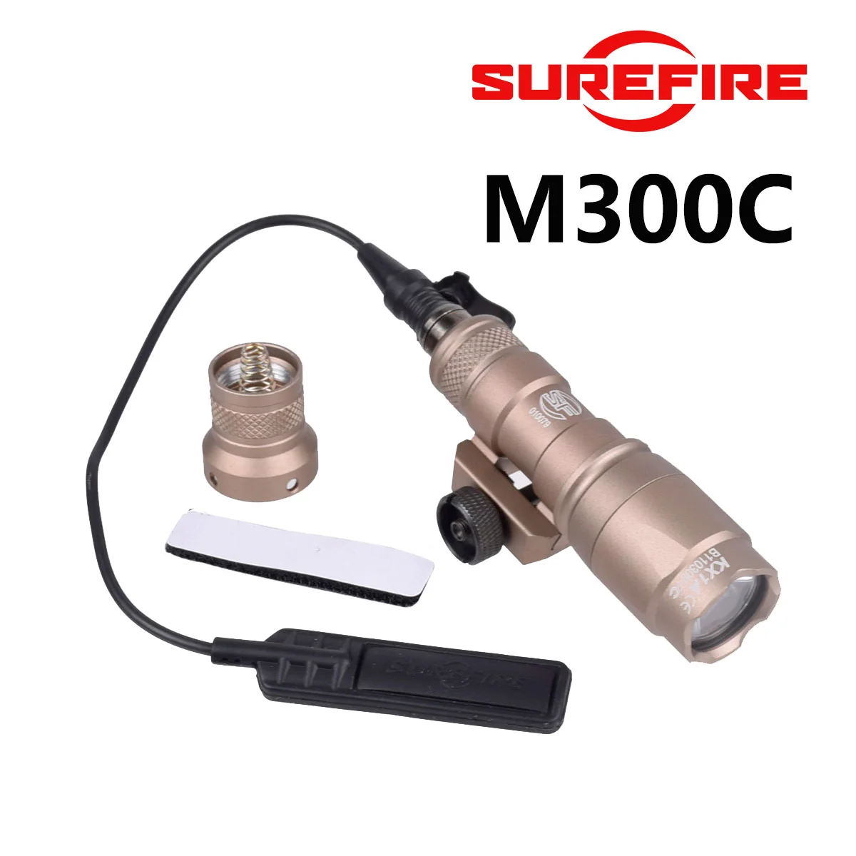 Surefire M600 M600C M300 Taktische Taschenlampe für AR15 Gewehr Airsoft Jagd Aisoft Gewehr Scout Light Axon Dual-Funktionsschalter