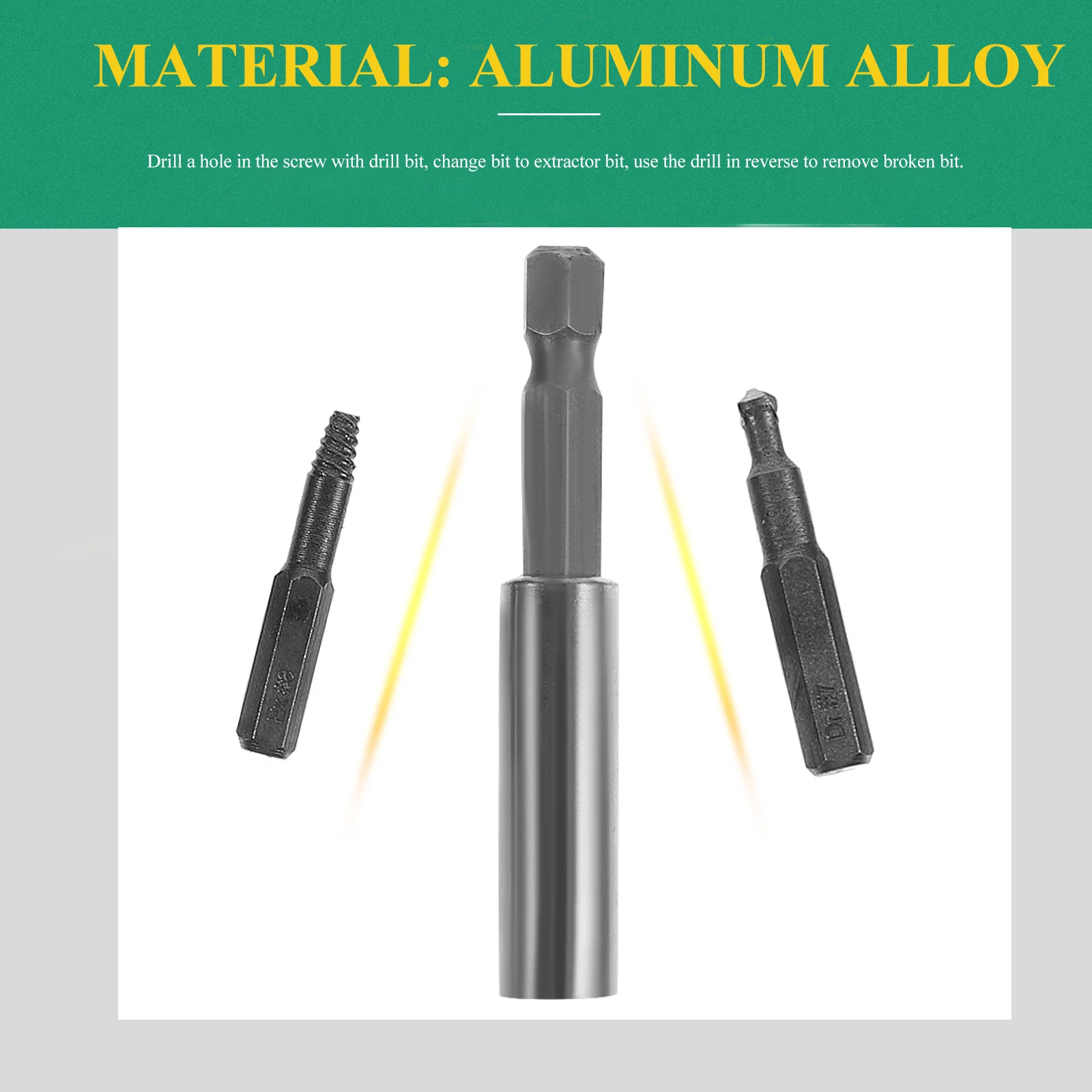 

Screw Extractor Kit 10 Drill Bits 10 Extractors Bit Holder Socket Adapter For Broken Screw Removal Bolt Extractor Set Hand