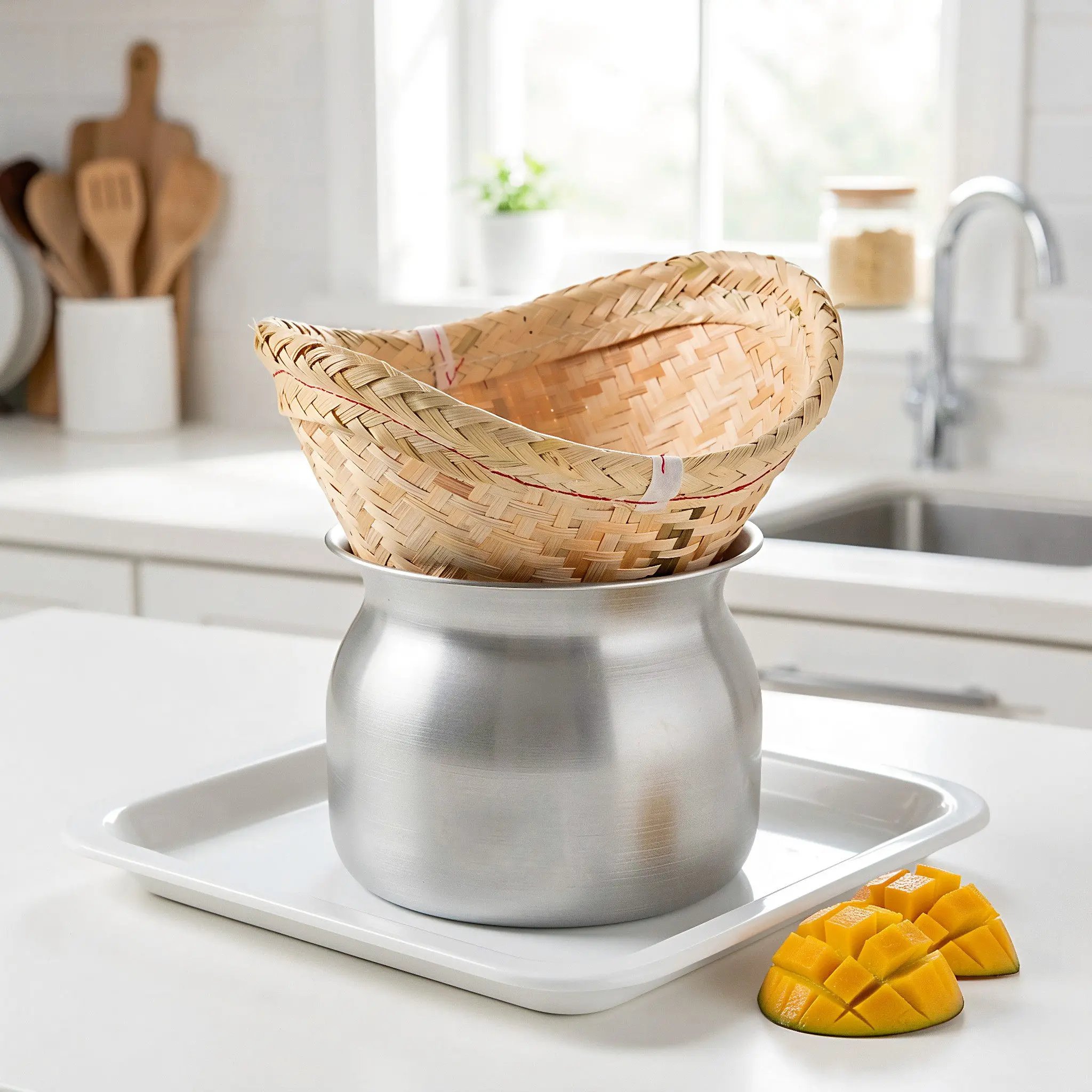 ชุดหม้อนึ่งข้าวเหนียวพร้อมตะกร - Bao Steamer Bamboo บทวิจารณ์และราคา