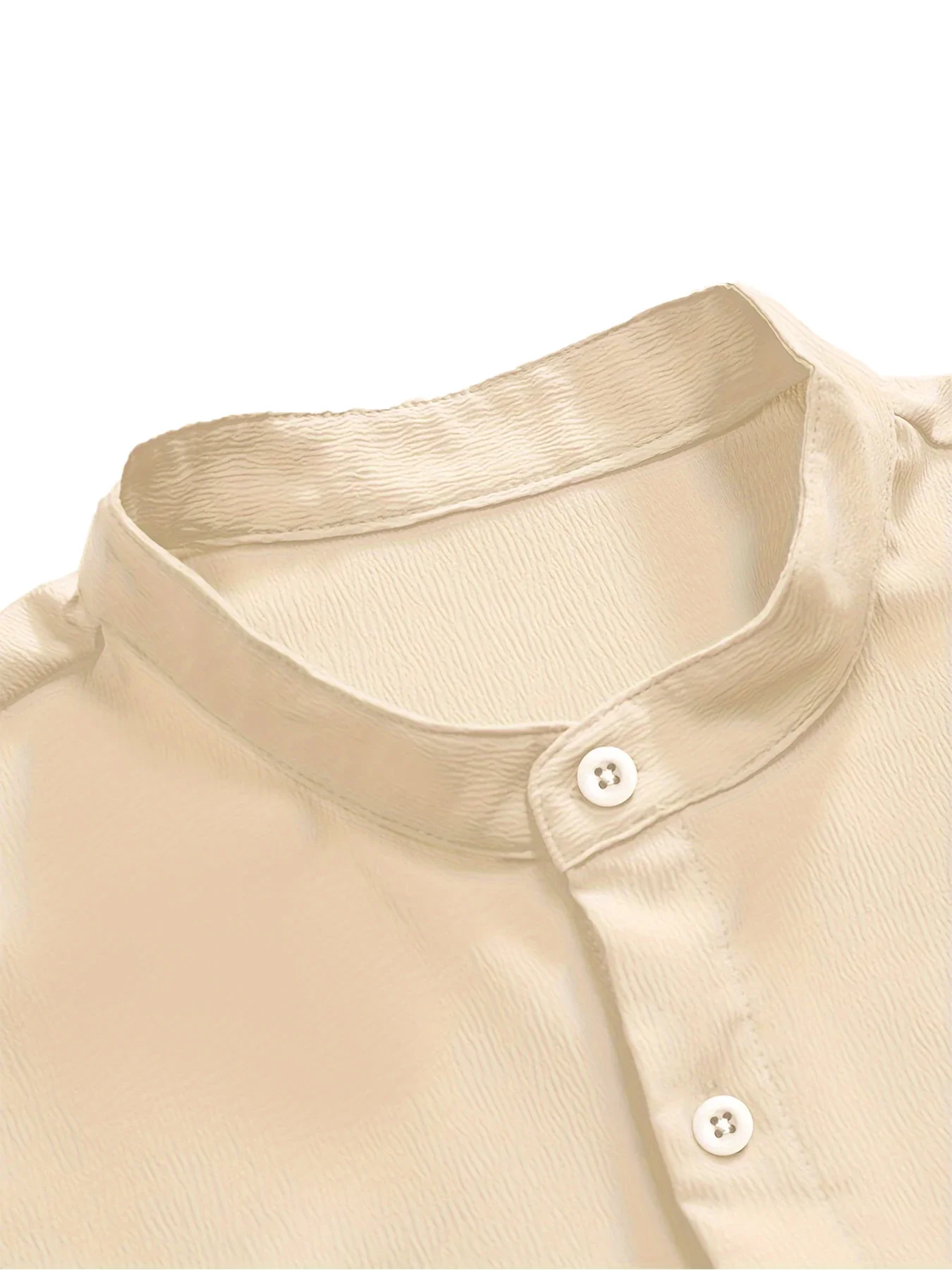 Jugend Casual Strand Kurzarm Shirts Einfarbig Lose Beiläufige Atmungsaktive Hemd Leichte Streetwear Männliche Taste Tops – Detail 8