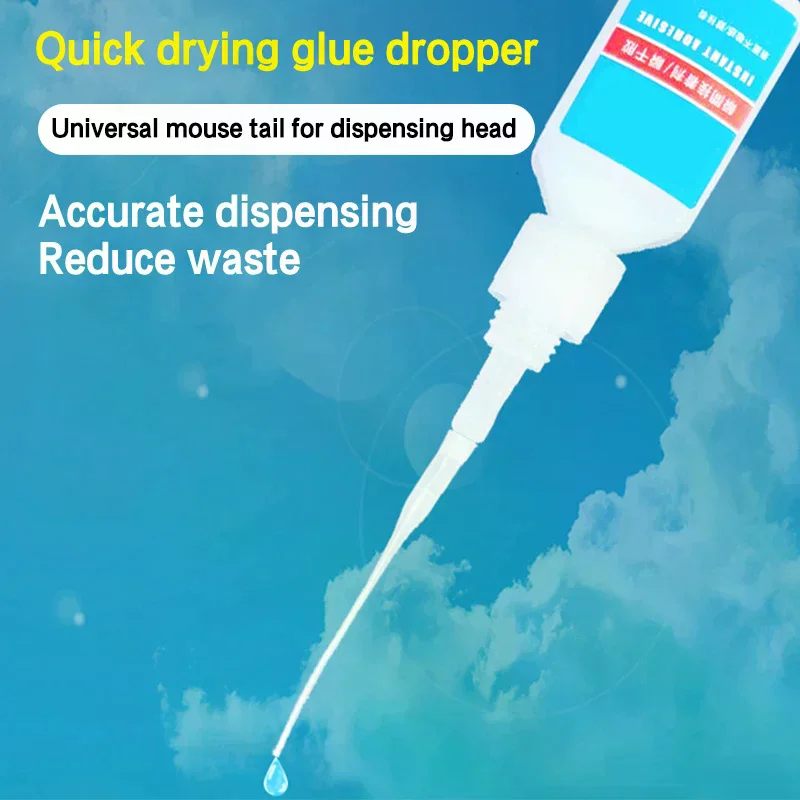 8/12CM Precision Glue Applicators For Crafts And Laboratory Dispensing Universal Dropper 502 Glue Extended Dotting Tube 100Pcs