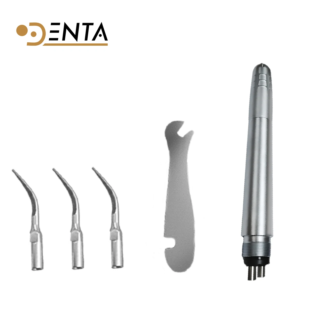 

Denta Стоматологический пневматический скалер Ультразвуковой инструмент для удаления зубного камня Высокочастотный низкий уровень шума 2/4 отверстия для чистки Профессиональные инструменты для чистки зубов