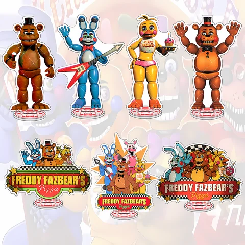 Game FNaF 15cmacrylic stand figure The Main Cast Freddy Fazbear Foxy the Pirate Fox Unique Christmas gift Desk ornaments