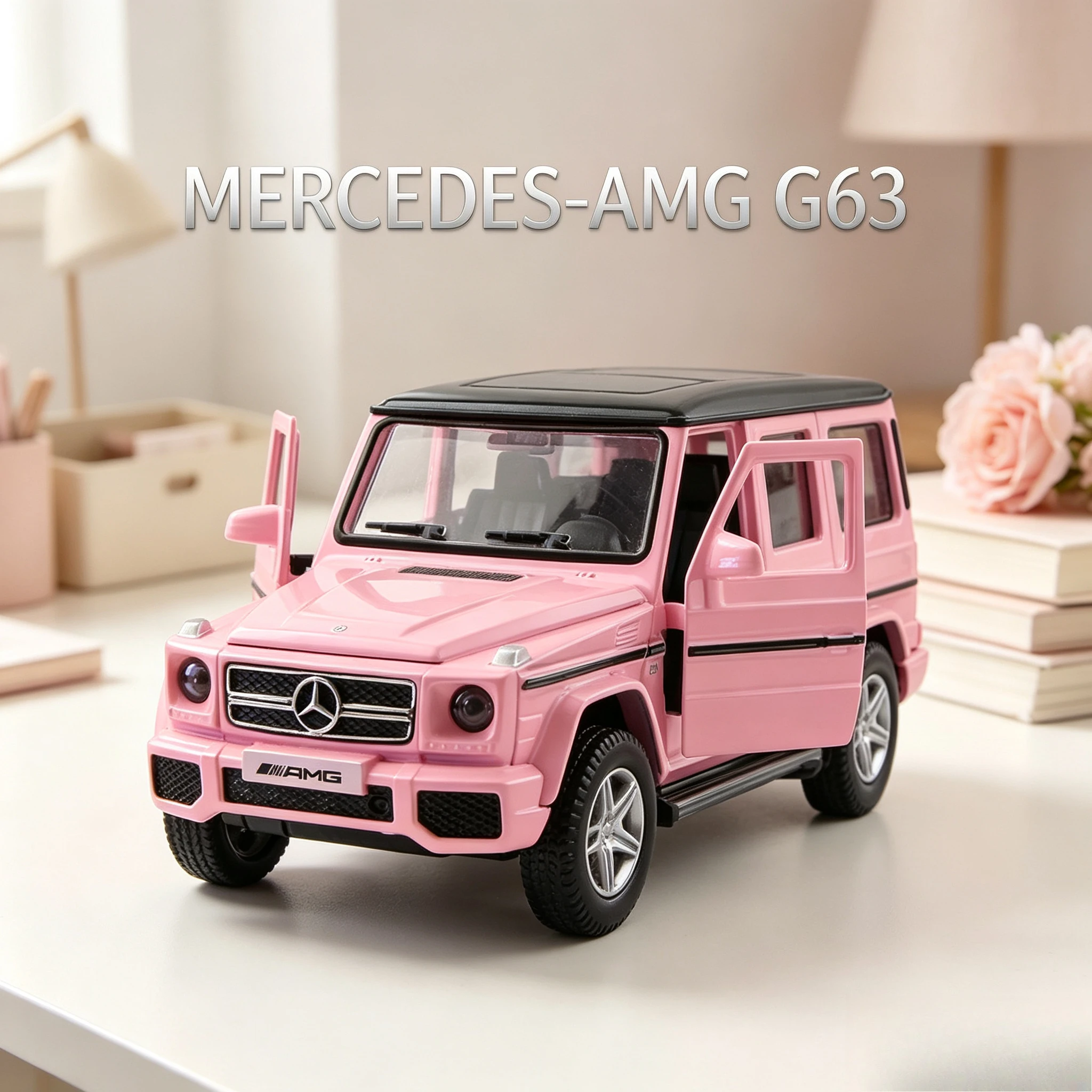 1: 36 G63s GTR Car Model Girl Beetle Car Model Metal Diecast Replica Miniature Art Vehicle Hobby Decoration Gift for Girlfriend