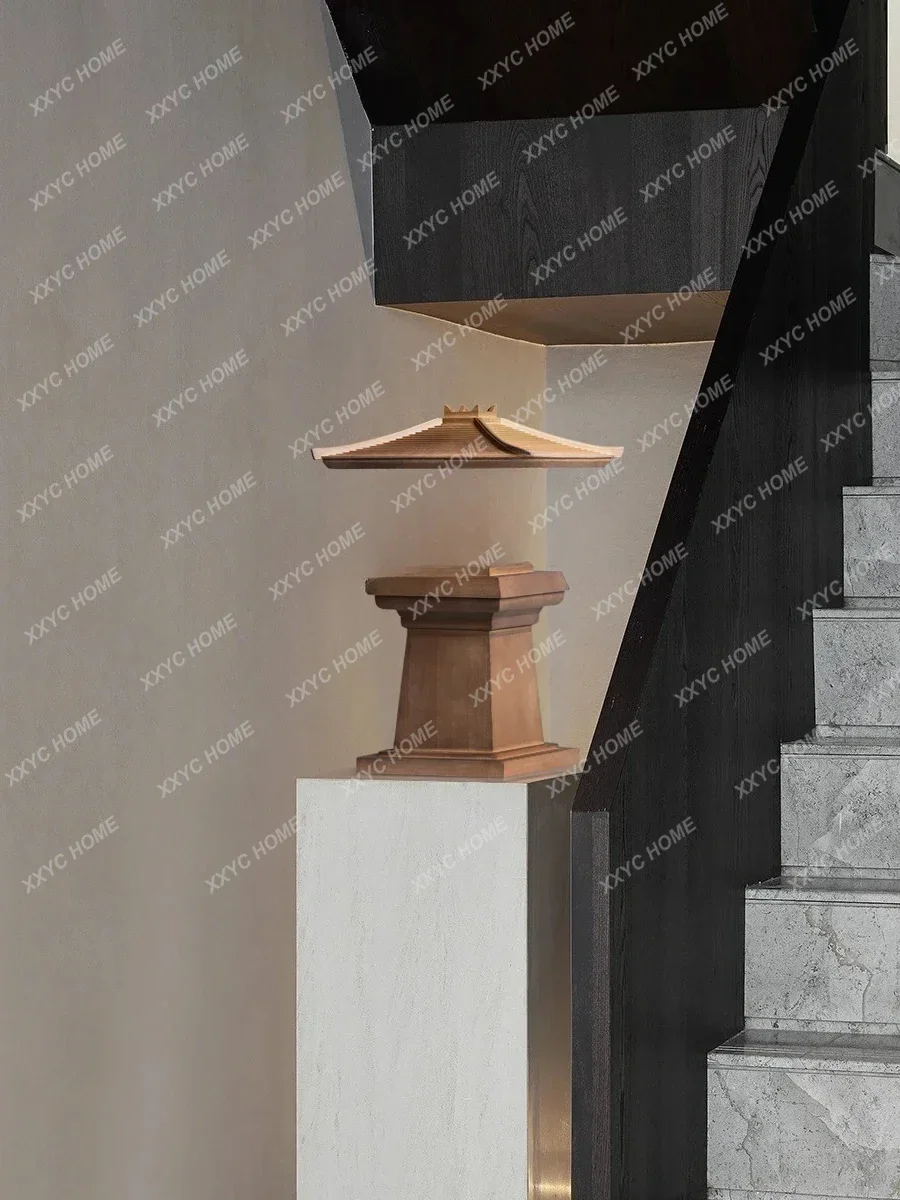 

Chinese Zen antique architecture creative .pavilion decoration hotel aisle tea room decoration.