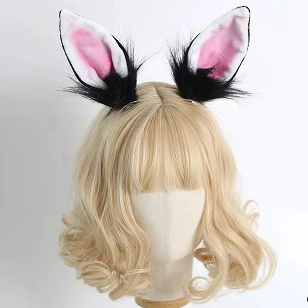 

Kawaii Lolita Bunny Ears Hairpin Cosplay Anime Girls Costumes Droppy Rabbit Hairclips Cute Headwear For Women Lolita Headpiece