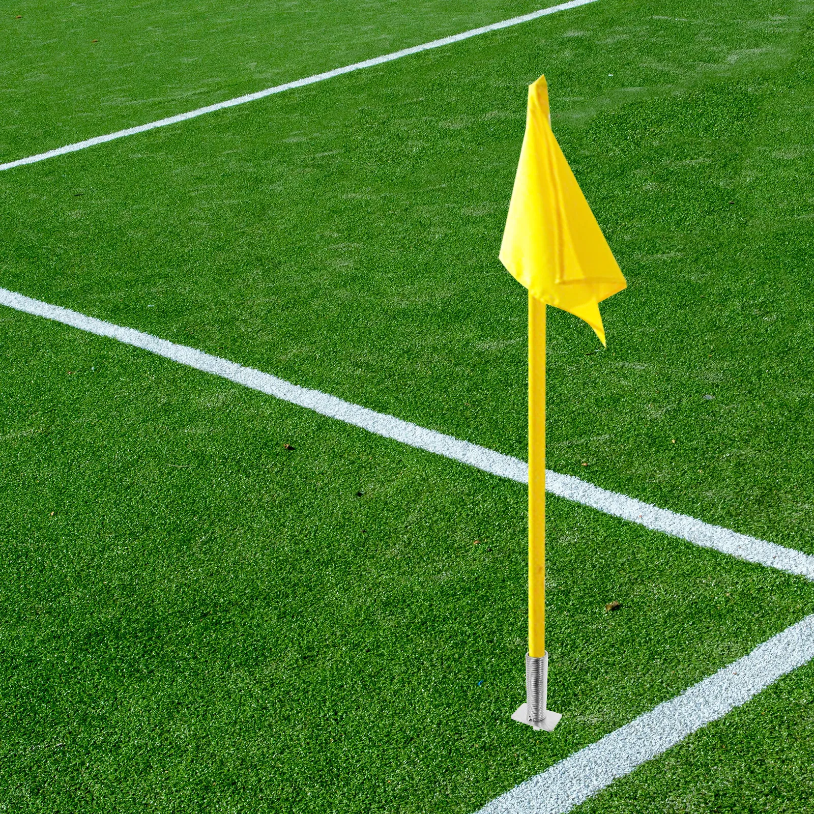 Ground Stake for Corner Flag Soccer Pole Fixing Spike Stable Flag Holder Quick Installation Training Ground Spike Soccer Field