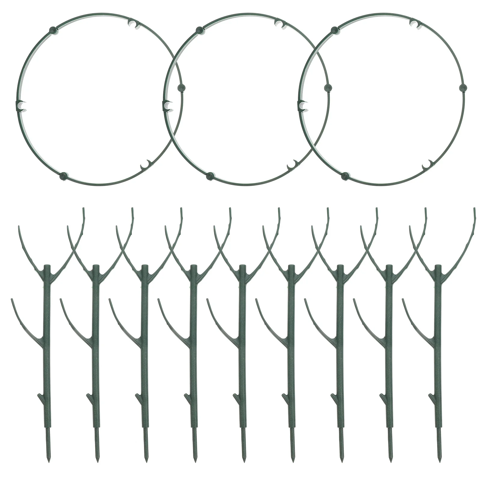 

3 Tiers Plant Trellis for Climbing Plants Detachable Stackable Garden Support Rack Decorative Twig Trellis for Potted Indoor