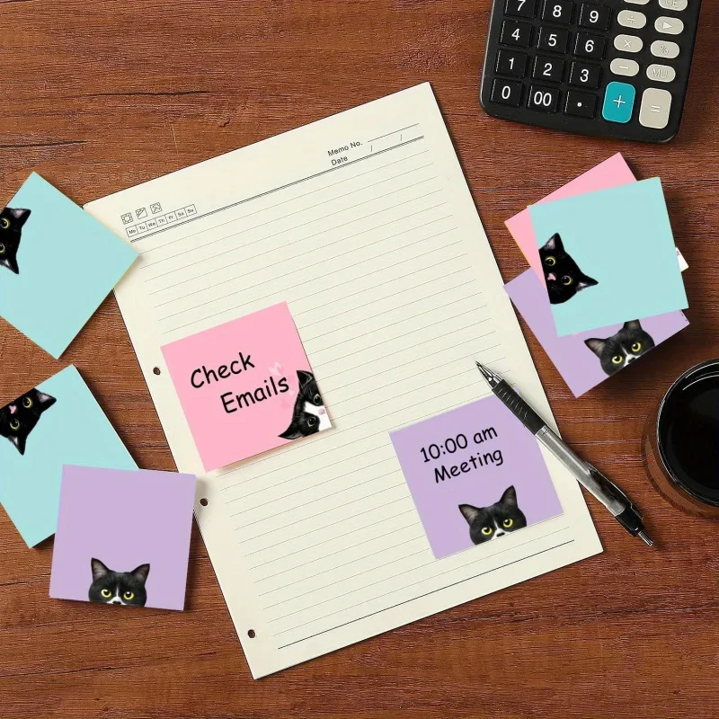 9pcs Cat Sticky Notes Set, Cut - Hair Care Journal review and price