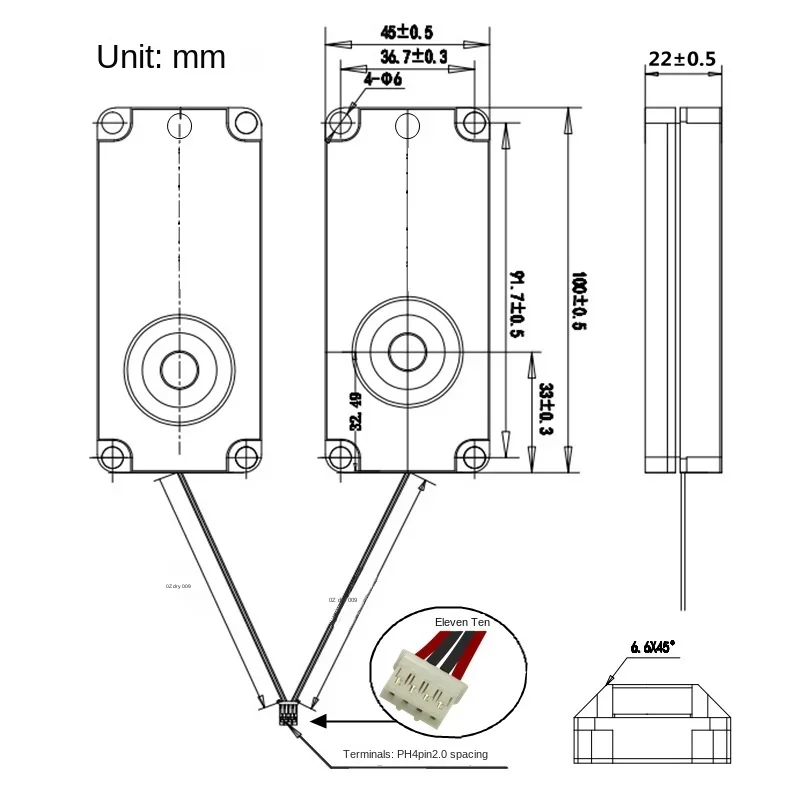 10045 Speaker Chamber 40 Speakers 8 Euros 5w Advertising Machine LCD Display Digital Electrical Speaker