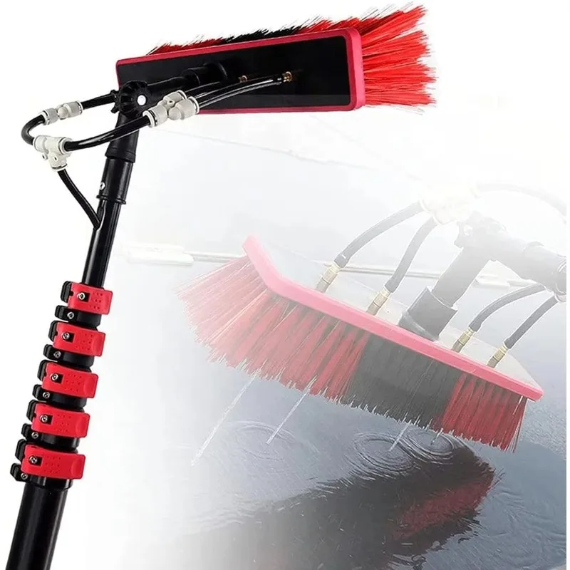 Versatile 24ft Expandable Window Washer Appliance Cleaning Window Telescopic Rod
