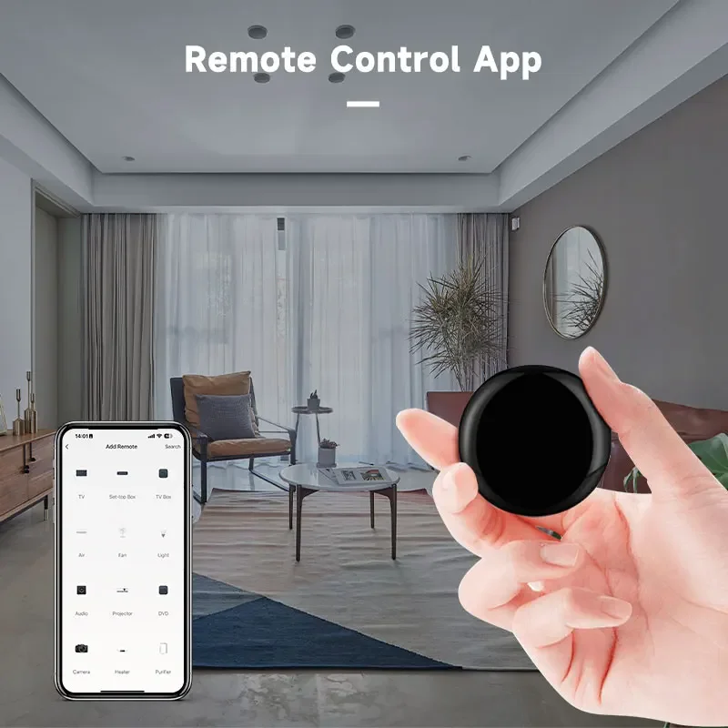 Tuya-Controle Remoto Universal IR para Casa Inteligente, WiFi, Controlador Infravermelho para Ar Condicionado, Trabalhar com Alexa, Google Home