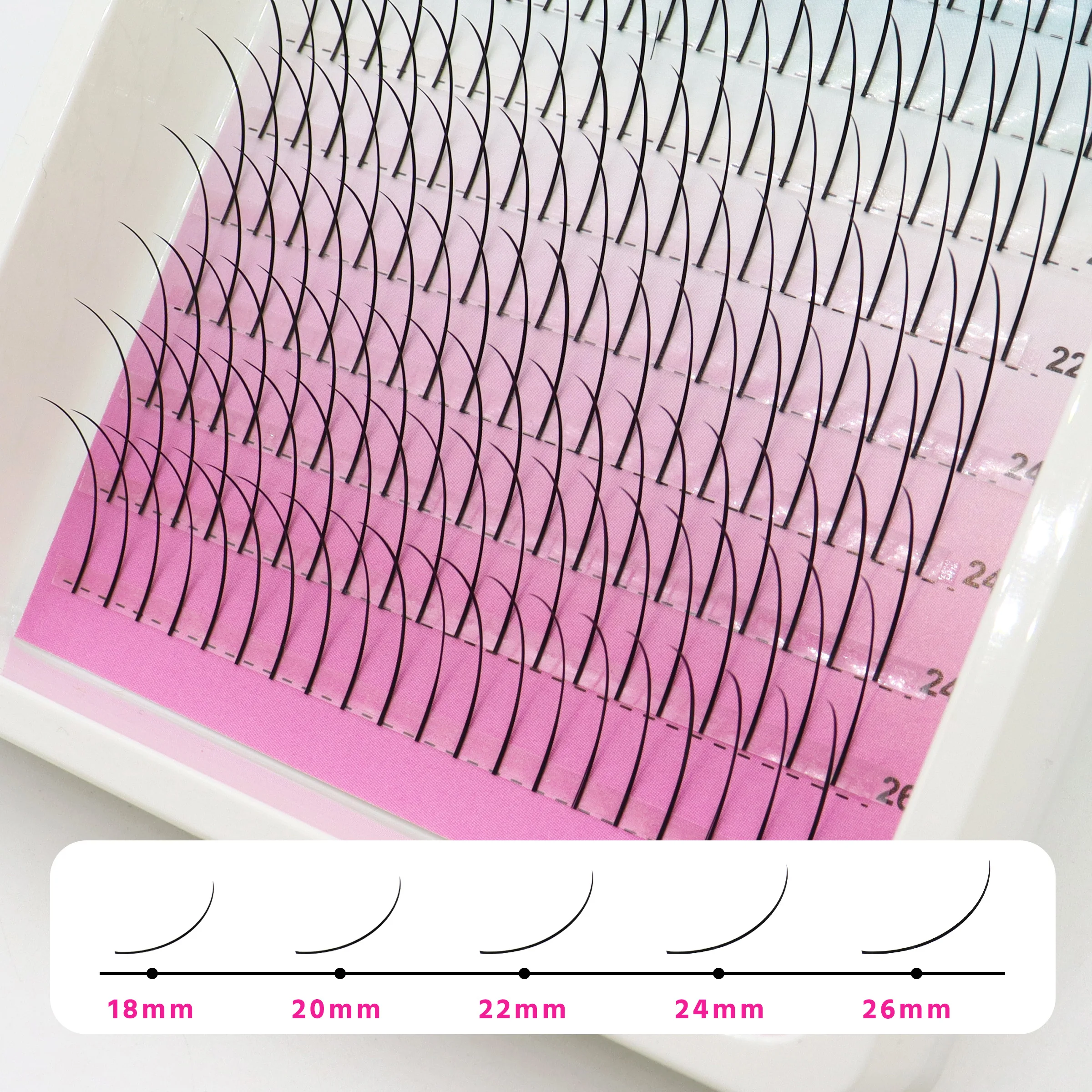 New Arrival Fairy Spiky Lashes Mixed Lengths 18-26mm Soft & Lightweight High Quality DIY Self-Grafting False Eyelashes