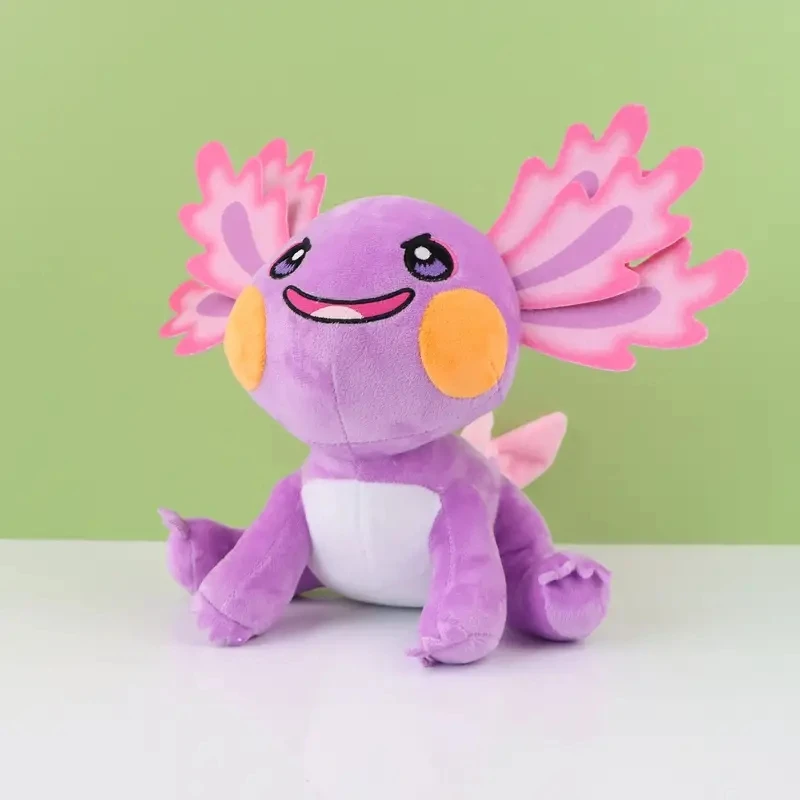 Kawaii Axolotl Plush Toy Cartoon Cute Animal Stuffed Plushie Doll For Kids Birthday Christmas Halloween Gifts Home Decoration