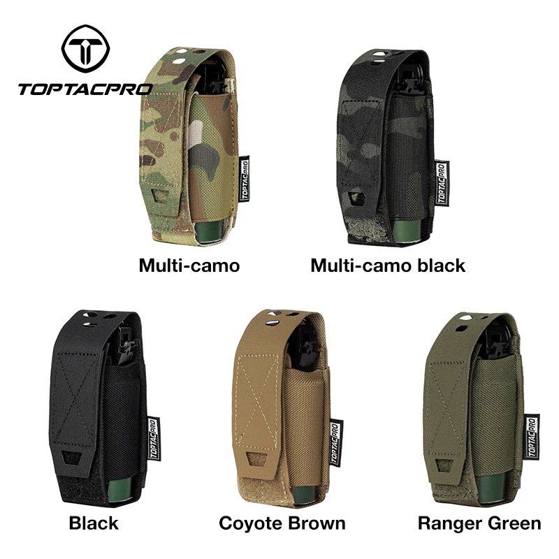 TOPTACPRO tas Flashbang taktis, tas Dummy asap Modular MOLLE 8502