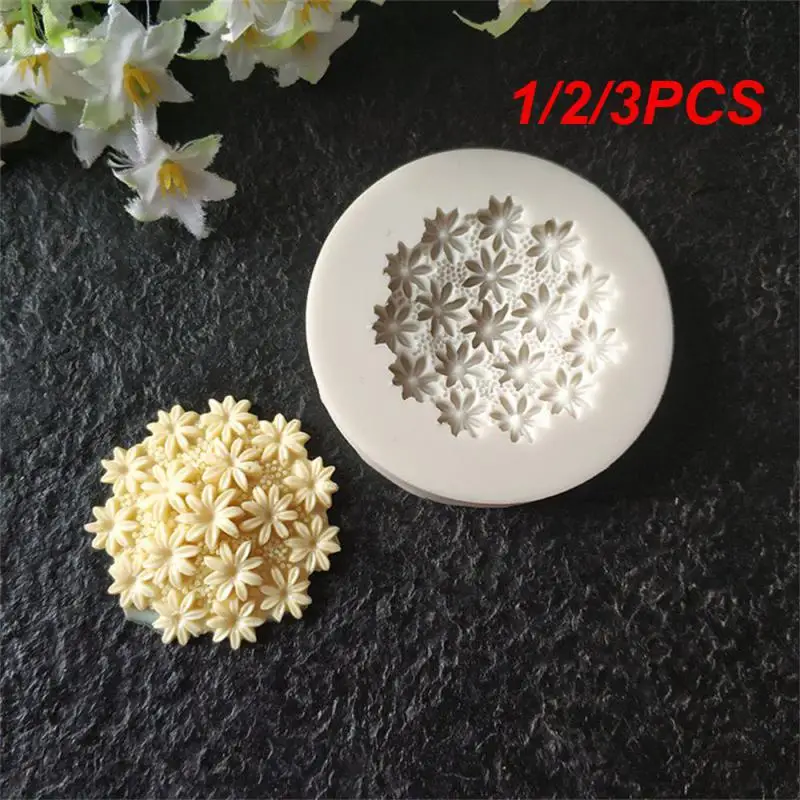 1/2/3PCS Flower Silicone Mold Fondant Cakecup Decorating Tool Resin Clay Chocolate Candy Flower Mold  Kitchen Baking Tools