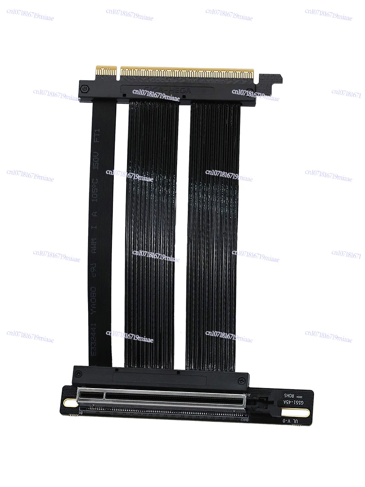PCIe5.0 graphics card extension cable PCIe5 extension cable 90 degree angle graphics card vertical lossless compatible with 5090