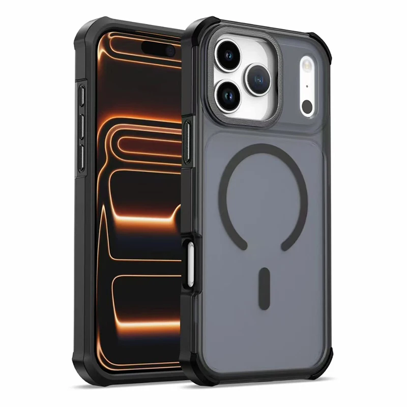 High Quality Four Corner Anti Drop Airbag Magnetic Wireless Charging Phone Protective Case  For IPhone 18 Pro Max 13 14 15 16 17