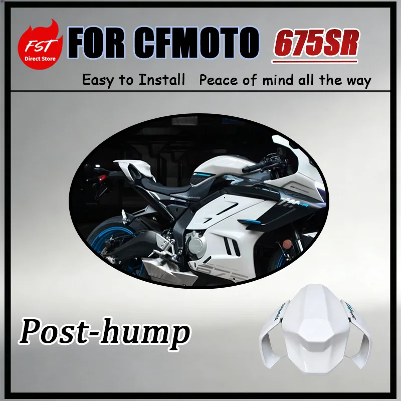 For CFMOTO 675SR Single-Seat Rear Hump with Diverter Wing Streamlined Design Blade-Style Diverter Enhances Vehicle Aerodynamics