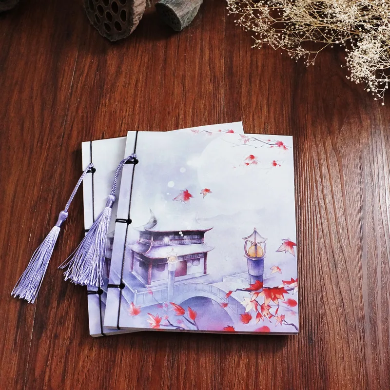 Creative Handmade Beautiful Landscape Diary Notebook Lovely Soft Copy Notebook Gifts Memo Pad