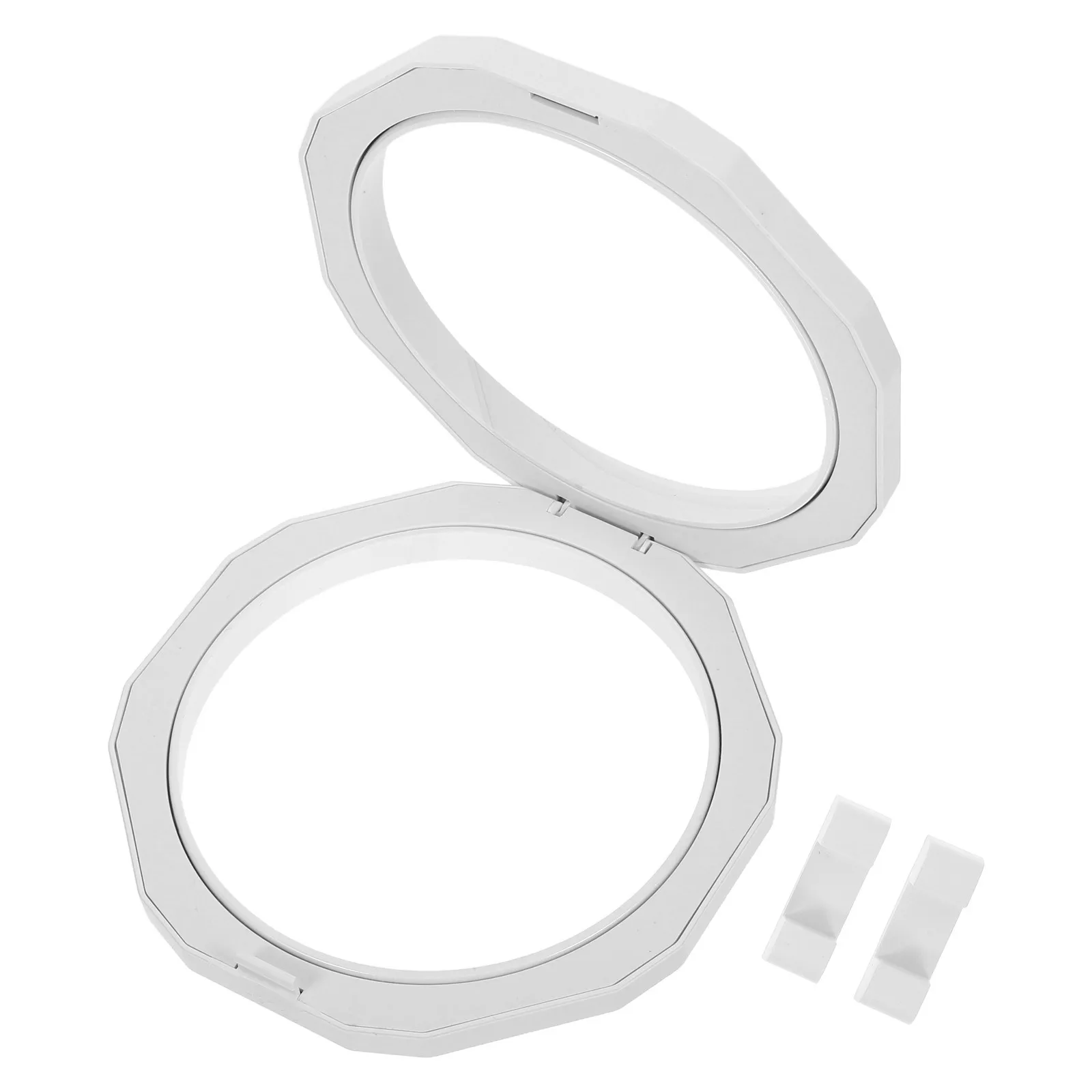 ثلاثية الأبعاد العائمة الإطار الظل صندوق عرض 12.8 سنتيمتر قطرها شفافة صندوق عرض المجوهرات عملة قلادة الوقوف