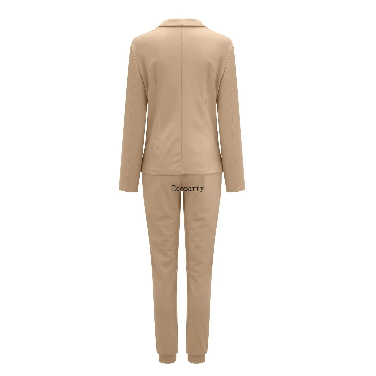 Pakken Voor Vrouwen 2 Stuk Jas Broek Lente En Herfst Mode Casual Turn-Down Kraag Office Lady Lange Mouwen blazer Sets