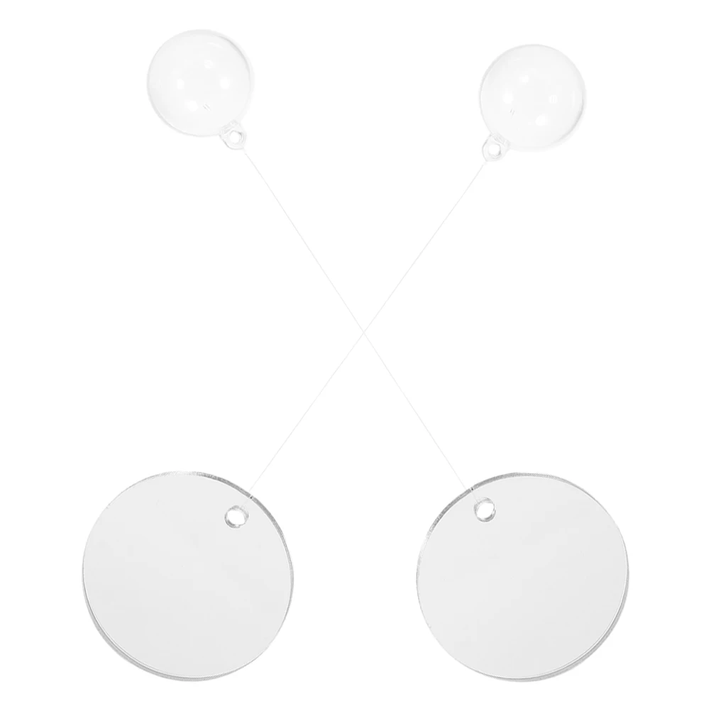 

Acrylic Betta Training Mirror Floating Ball Double Sided Magnifying Reducing Aquarium Mirror Betta Exercise Enhancer