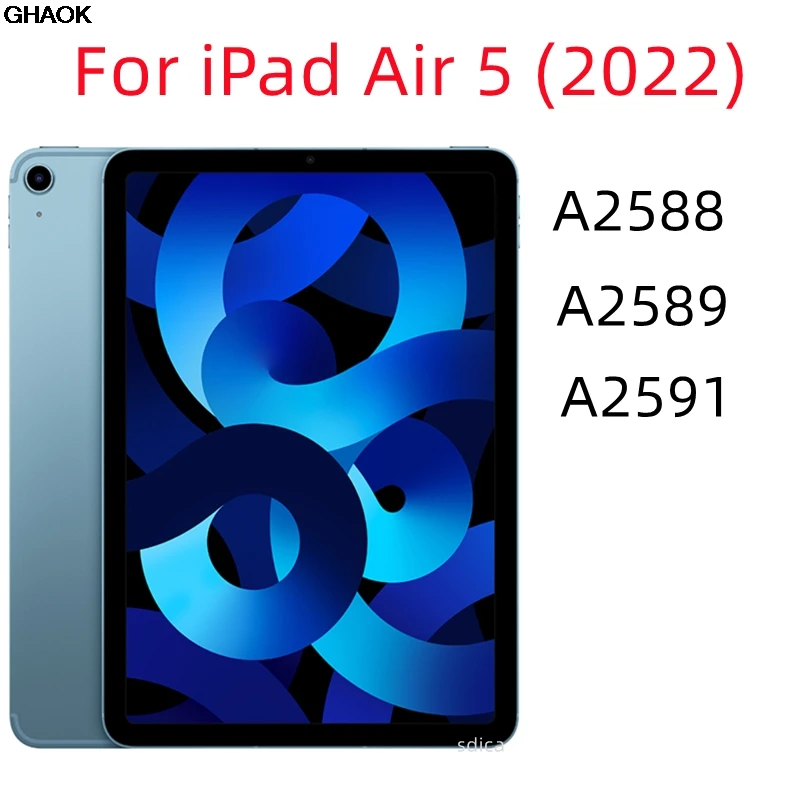 For iPad Air 4 5 2022 10.9 A2588 A2589 A2591 Tempered Glass Screen Protector 10.9 Inch Tablet Anti Scratch Clear Protective Film