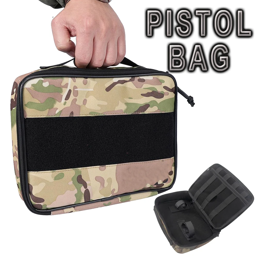 

Tactical Gun Bag Holster Glock Multifunctional Portable Pistol Tool Protection Handbag CS Airsoft Hunting Shooting Accessories