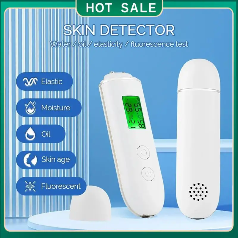 24-uurs levering 2X huidtester Gezichtshuidvocht en oliegehalte Huidanalysator Huidwater Wang Elastische huid Leeftijdtestmeter
