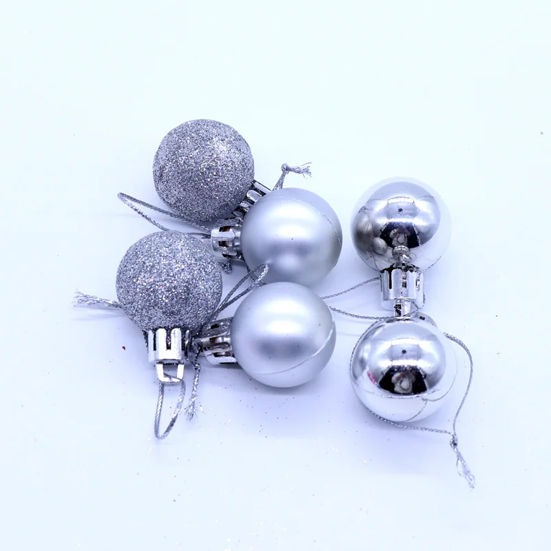 24pcs 6cm christmas Balls Christmas Tree Ornaments Xmas Hanging Balls Tree Pendants Home Party Decor 2025 New Year Gift Noel Nav