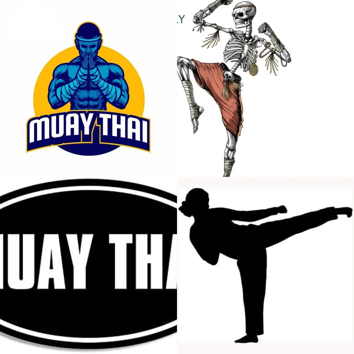 Muay Thai Sticker Thai boxing Motorcycle Laptop Helmet Trunk Cars Windows Laptop Boat Cooler