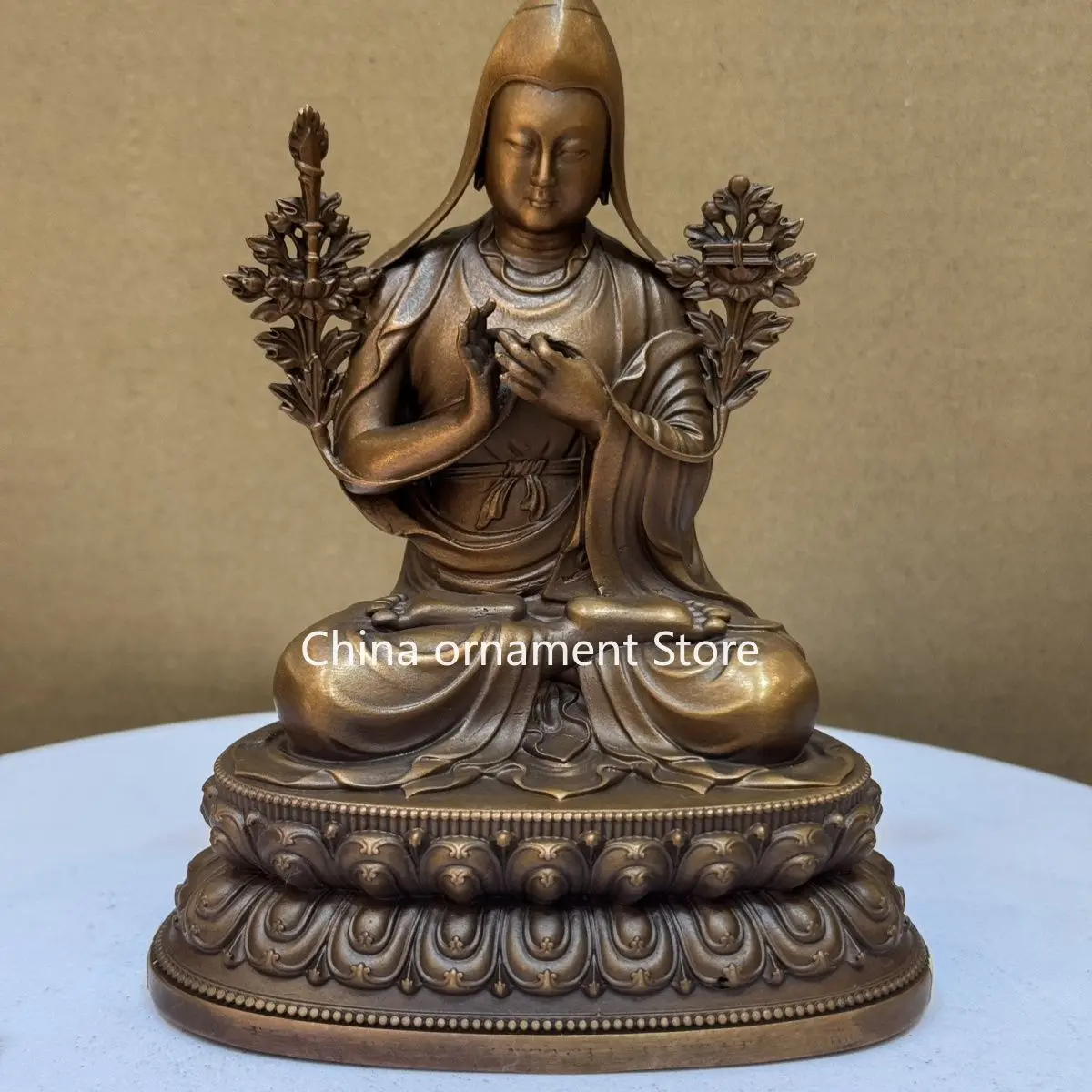 Mai Peng Rinpoche 13cm Boutique Copper Tantra Tibetan Buddha Statue Home Ornament Offering