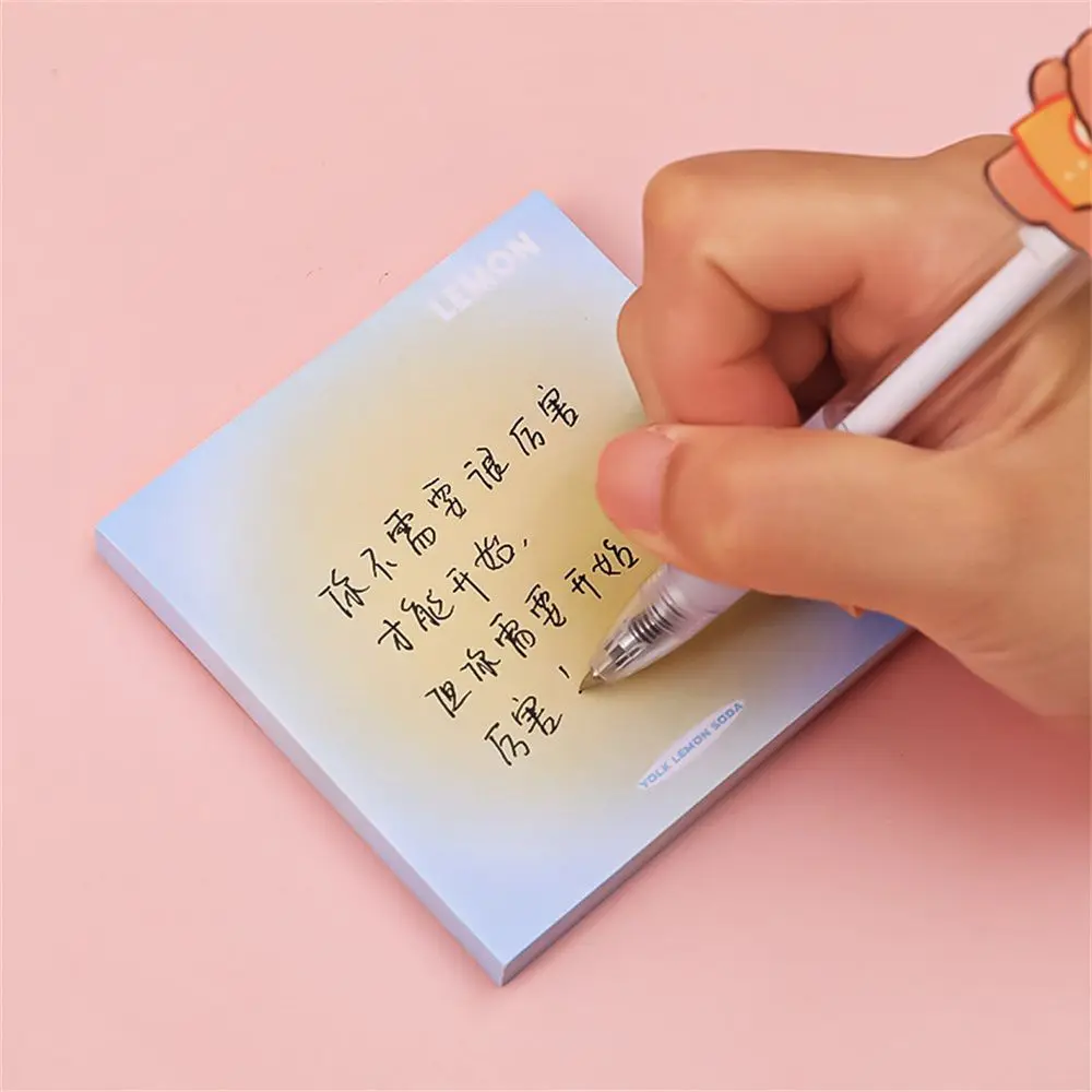 

School Office Supply Scrapbooking Stationery Writing Paper Gradient Color Memo Pads Sticky Notes Notebook Bookmark