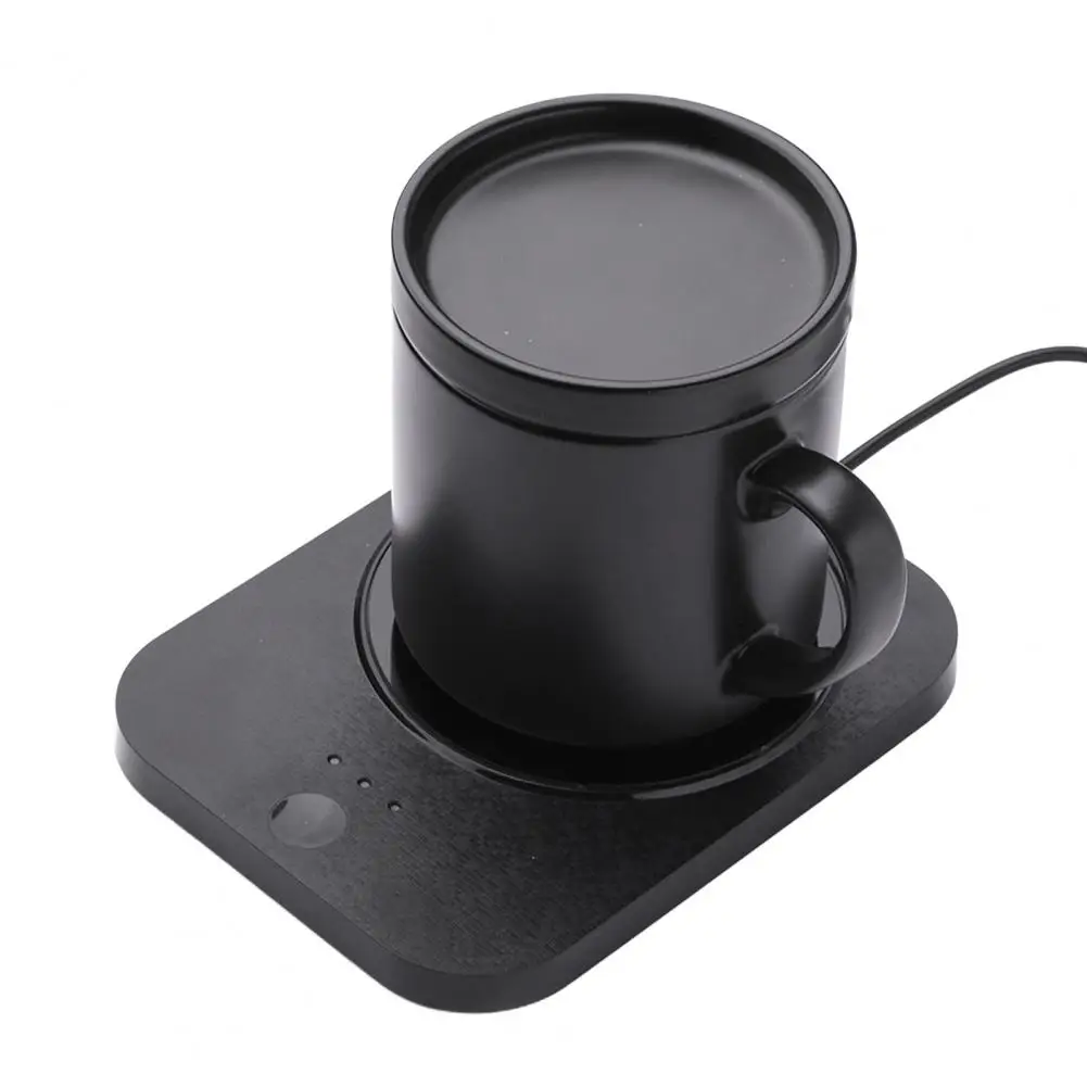 Heating Coaster Thermostatic Coffee Mug Warmer Usb Plug-in Coffee Mug Warmer with 10h Auto-off Waterproof Coaster for Home