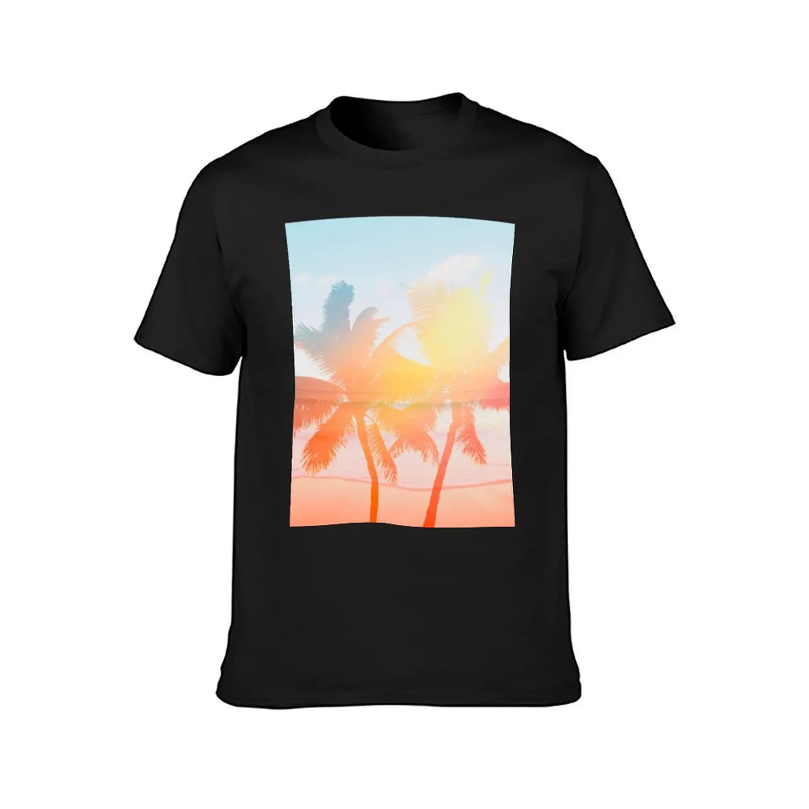 Tropicana seas - sundown T-Shirt quick drying for a boy summer clothes slim fit t shirts for men