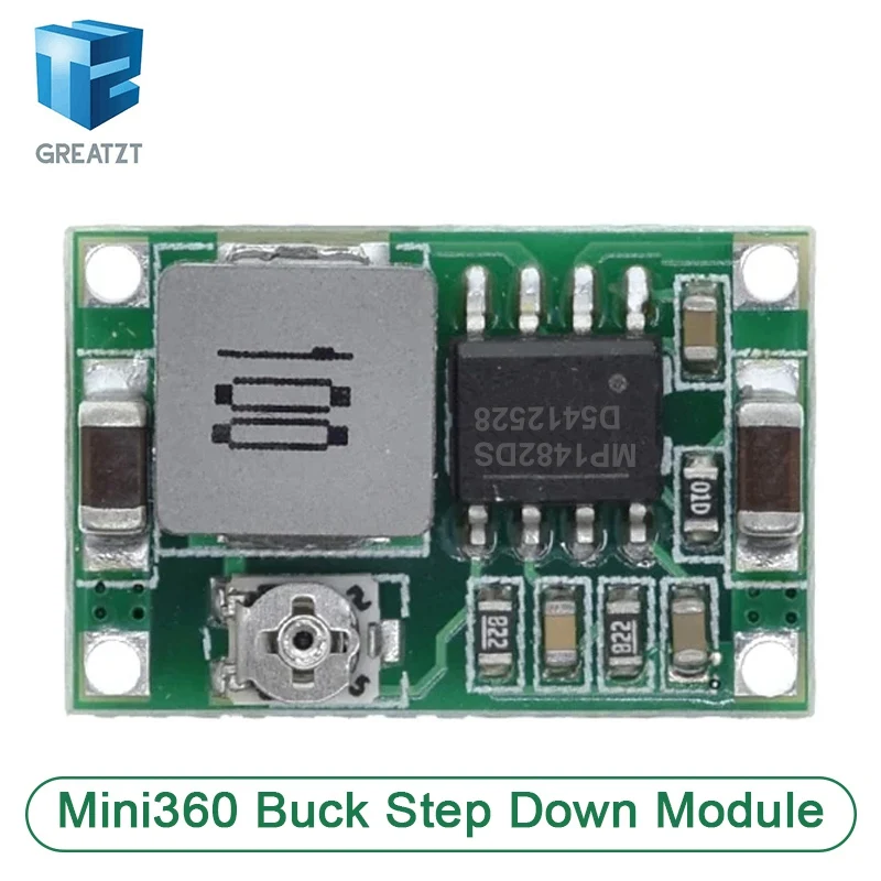 4,75/10pcs mini360 DC-DC hm Buck-Wandler Step-Down-Strom versorgungs modul 340-23V auf 1-17V 360 kHz mini-3,8 ultra klein 17x11x – Detail 3