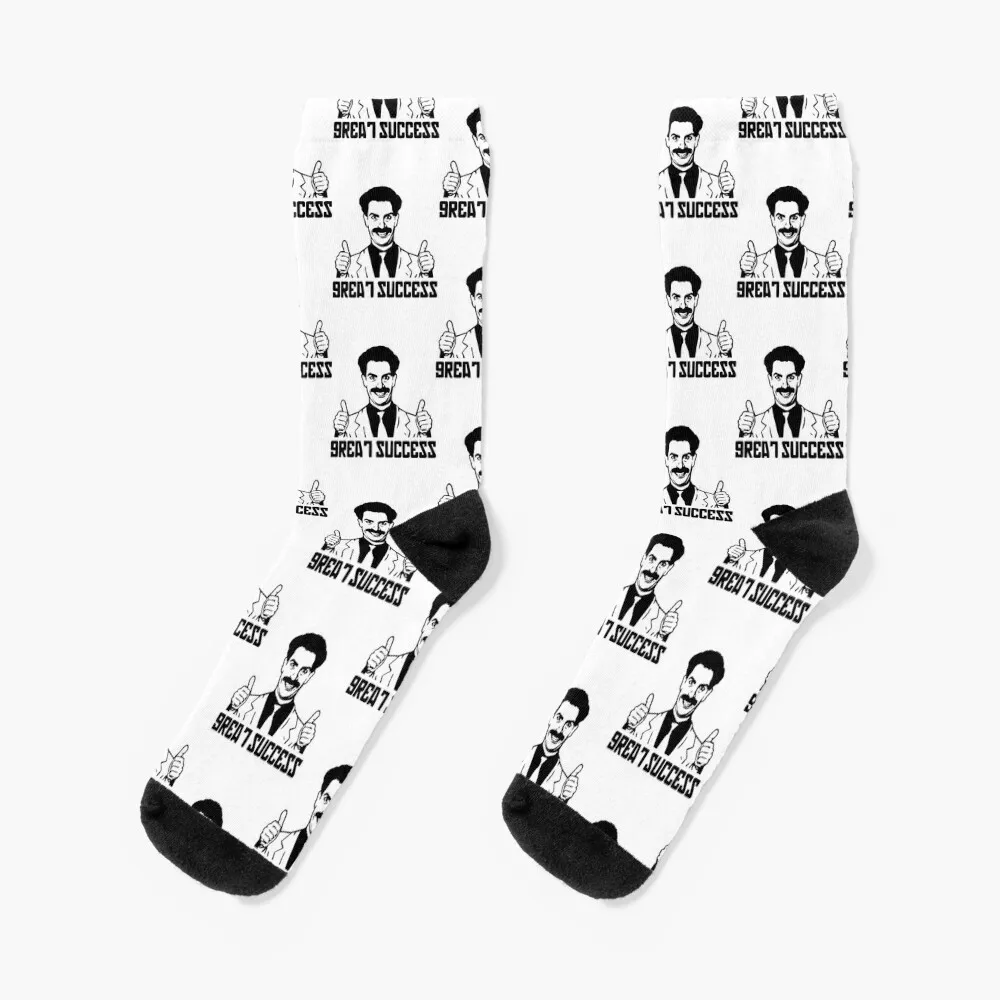 BORAT GREAT SUCCESS HOT SALE Socks designer Hiking boots New year's Lots Men's Socks Luxury Women's