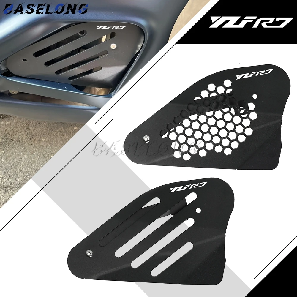 For YAMAHA YZF R7 YZF-R7 2021 2022 2023 2024 2025 Motorcycle Accessories YZFR7 Front Exhaust Pipe Muffler Protector Cover Shield