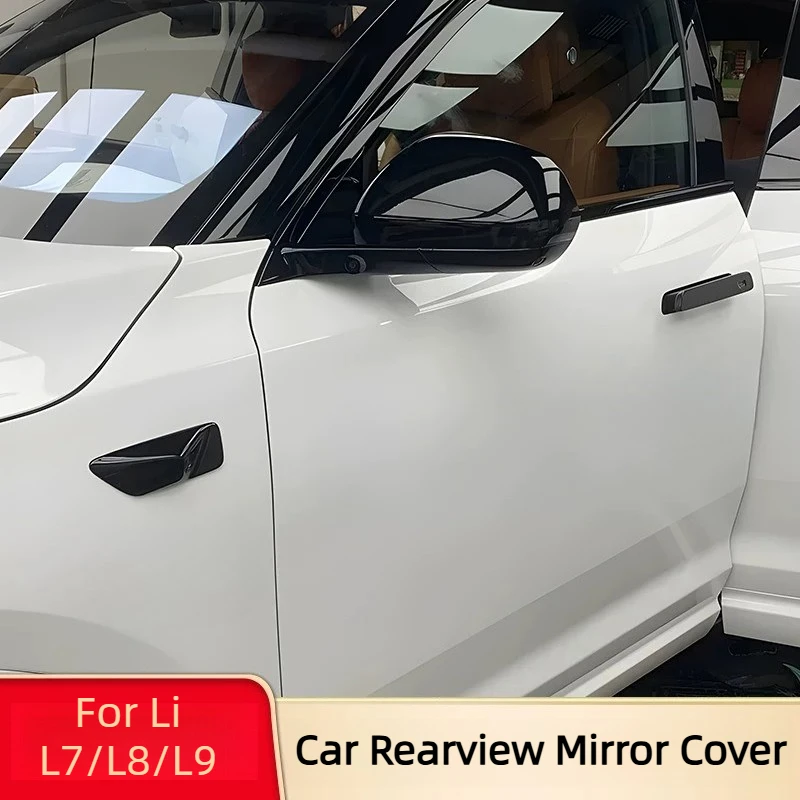 For Li L7/L8/L9 Car Rearview Mirror Cover Full Wrap Side Mirror Housing Anti-Scratch Protective Shell Auto Exterior Accessories