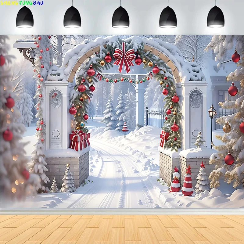 Tła fotograficzne na Boże Narodzenie, kominek, patio, wieniec, okno, wnętrze, Nowy Rok, święta, impreza, tło do zdjęć CR02