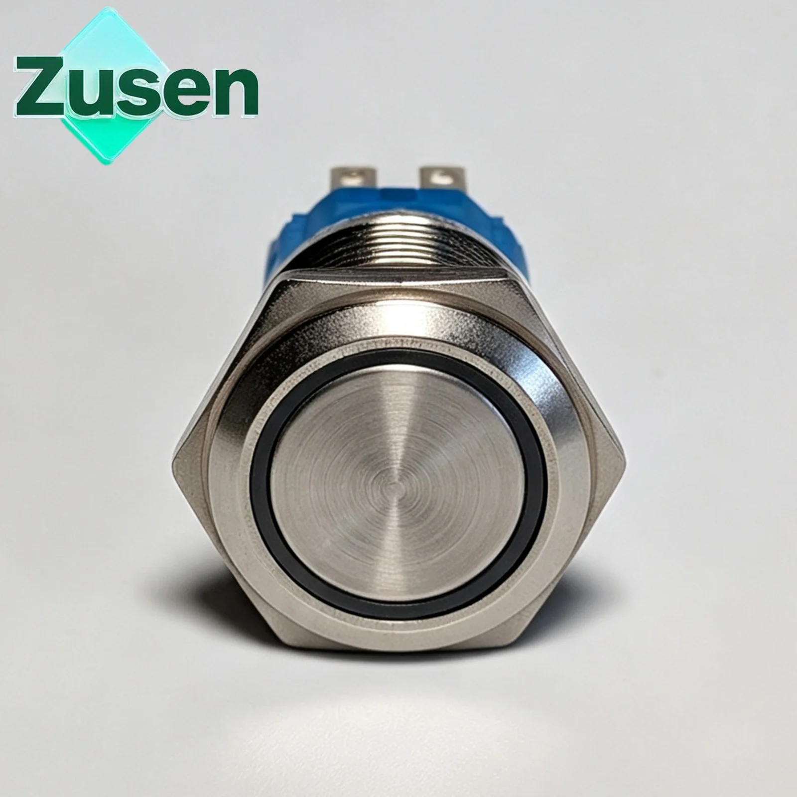 Zusen 16mm 1NO1NC Three-color Light RGB Ring Illuminated Latching Momentary Push Button Switch IP65 12V 24V 110V 220V view 3