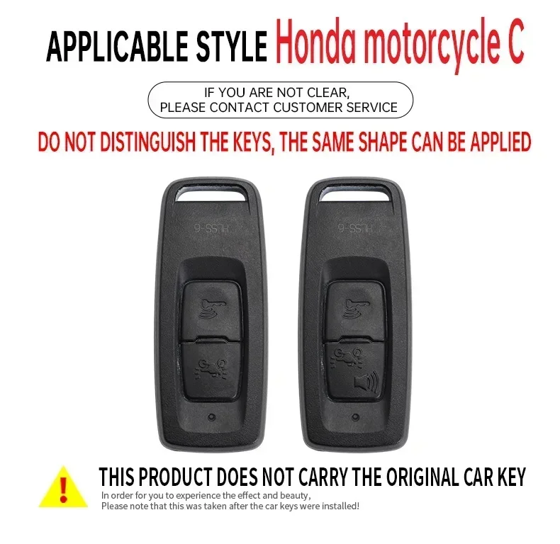 For Honda Adv 350 PCX 125 PCX160 AV 350 SH350i VISION 110 2021 2022 2023 Zinc Alloy Leather Remote Key Case Cover Shell Holder