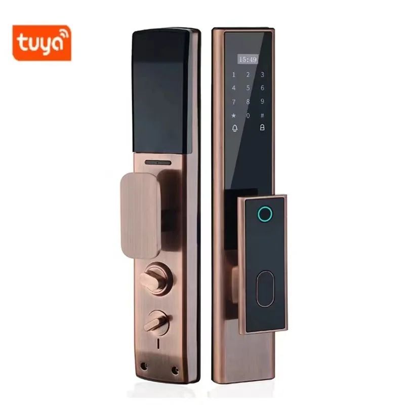 High Security S928-1 Fully Automatic Door Lock Fingerprint Card Tuya Wifi App Password Intelligent Door Lock