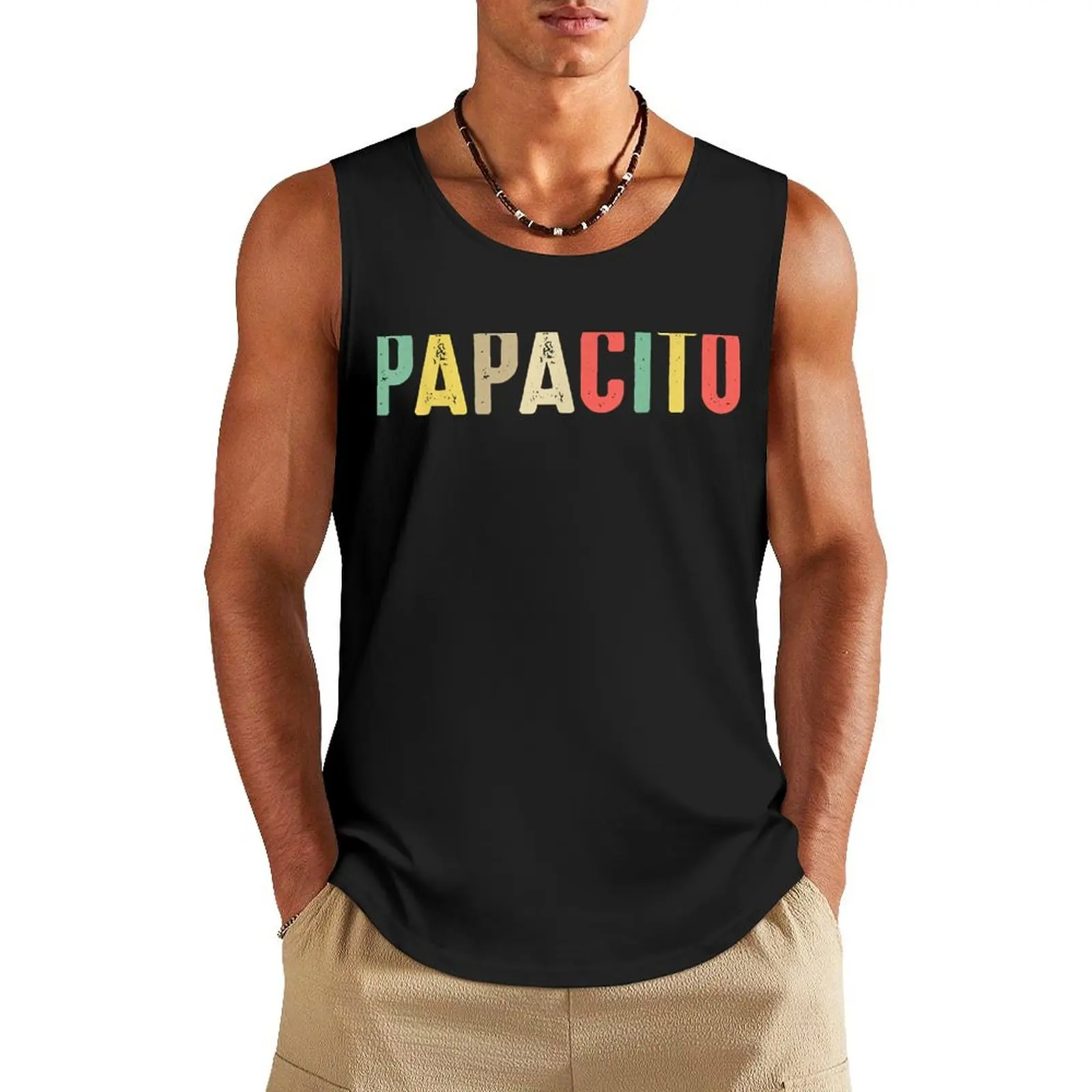 

Mexico Cinco de Mayo Papacito Tank Top Gym t-shirt man Men's gym clothing t shirts Men's fitness t-shirt
