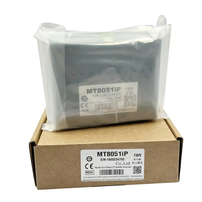 Industrial Control PLC Controller MT8051IP with Touch Screen for Human-Machine Interface Programming