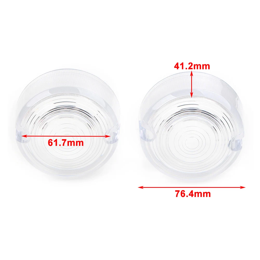 2 PCS Motorbike Turn Signal Light Lamp Lens Cover For Harley Davidson Dyna FXD FXR Sportster XLH 883 1200 FXST