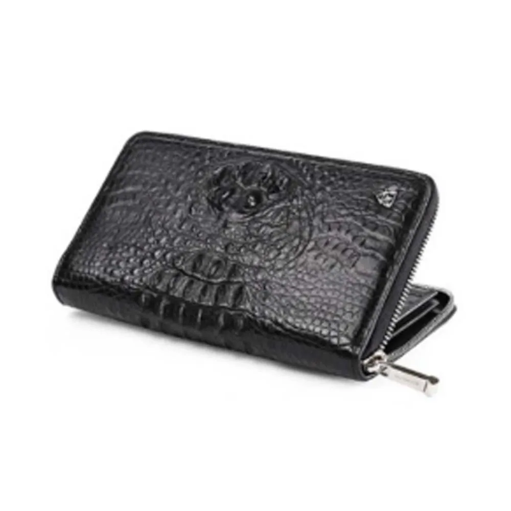 gete Crocodile bag male wallet long style men's bag business handbag men's bag zipper large capacity