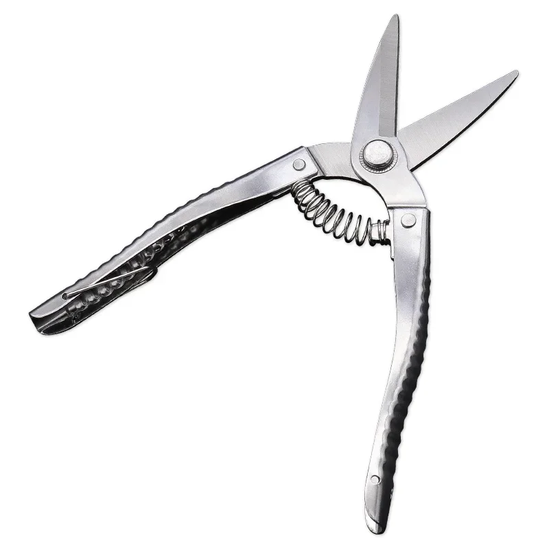 Đầu Thẳng Tất Cả Các Lưỡi Dao Thép Không Gỉ Hộ Gia Đình Kéo Cắt Tỉa Mạnh Vườn Trái Cây Kéo Với Tự Động Quay Về Mùa Xuân
